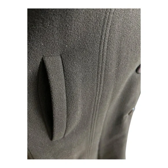 Vintage Elegant Brown Wool/Cashmere Coat With Luxurious Mahogany Mink Fur Collar - Picture 10 of 13